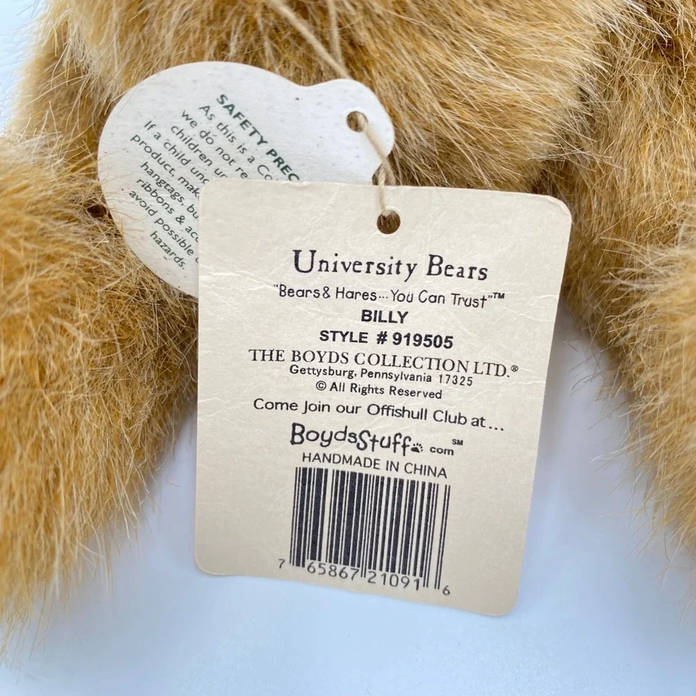 Boyds University Bears Billy UNC Tarheel Bear‎ Jointed 10
